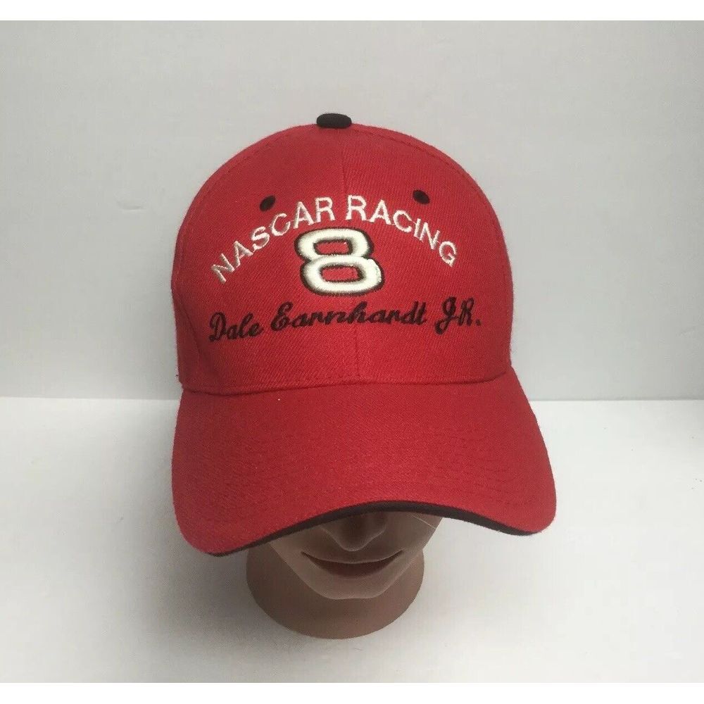 NASCAR Racing #8 Dale‎ Earnhardt Jr Hat Red strapback Baseball Trucker Cap
